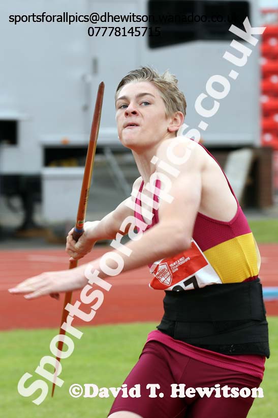 Junior boys javelin, English Schools Track and Field. Photo: David T. Hewitson/Sports for All Pics